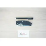 C122GPS SPYDERCO TENACIOUS G10 ZWART HALFGEKARTELD MES