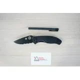 C122PSBBK SPYDERCO TENACIOUS SEMI ZWART GEKARTELD MES
