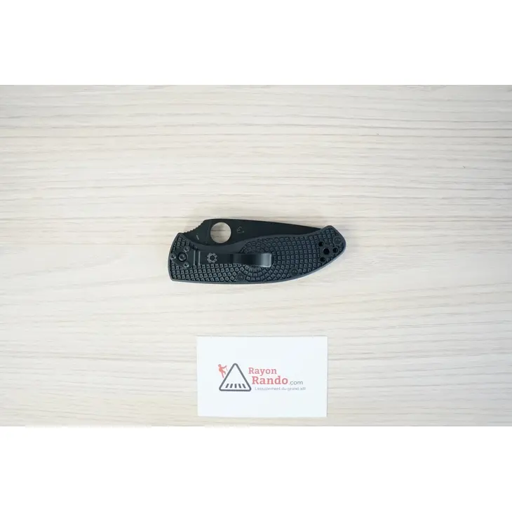 Canivete SPYDERCO Tenacious Tout Noir Semi-Dentee C122PSBBK