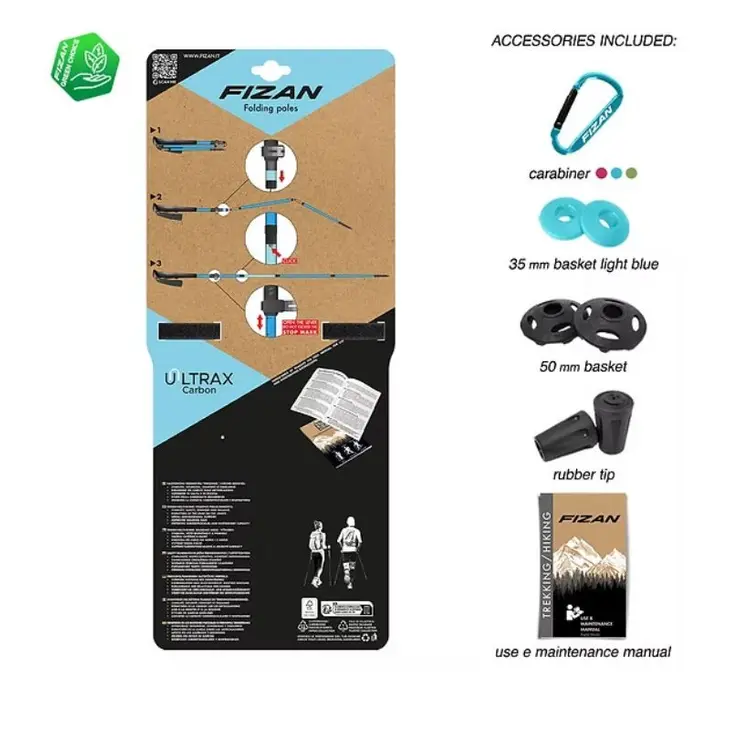 Bastões de caminhada ULTRAX Carbon – Fizan