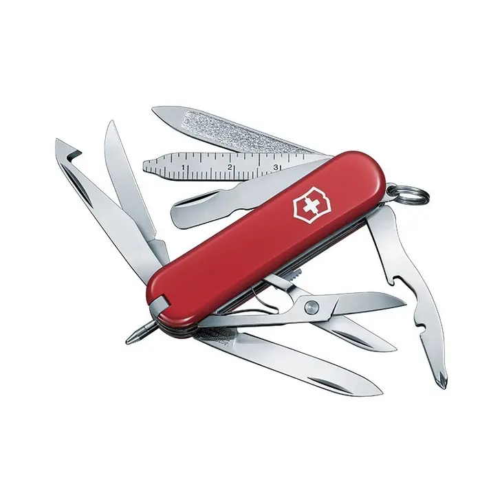 0.6385 SCHWEIZER TASCHENMESSER VICTORINOX MINICHAMP ROT