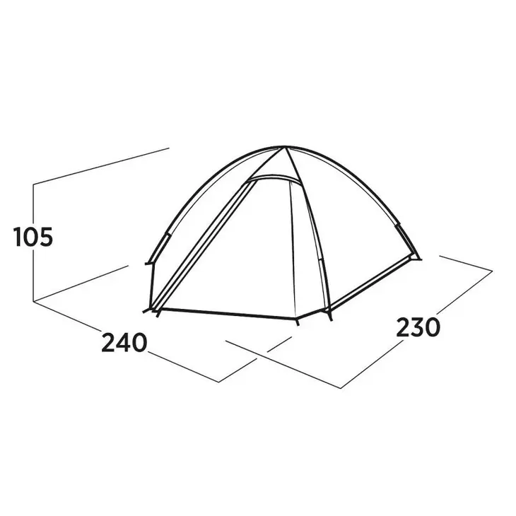 Tenda leve de caminhada Rondane 2 – Easy Camp