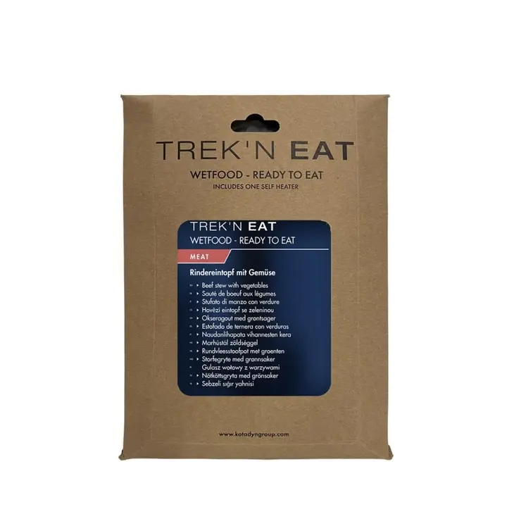 Refeição autoaquecível de carne de vaca salteada com legumes – Trek'n Eat