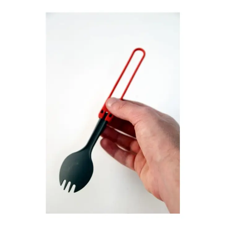 Cuillère-fourchette pliable (rouge) – Msr