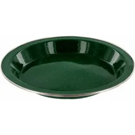 Teller aus emailliertem Stahl 25 cm Deluxe Enamel Plate – Highlander – GRÜN