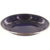 Prato fundo de aço esmaltado 20 cm Deluxe Enamel Soup Plate – Highlander – AZUL
