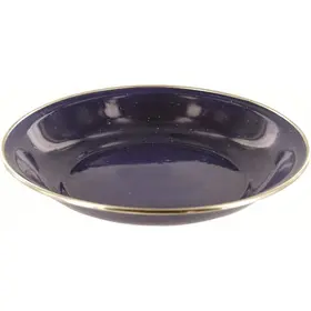 Tiefer Teller aus emailliertem Stahl 20 cm Deluxe Enamel Soup Plate – Highlander – BLAU