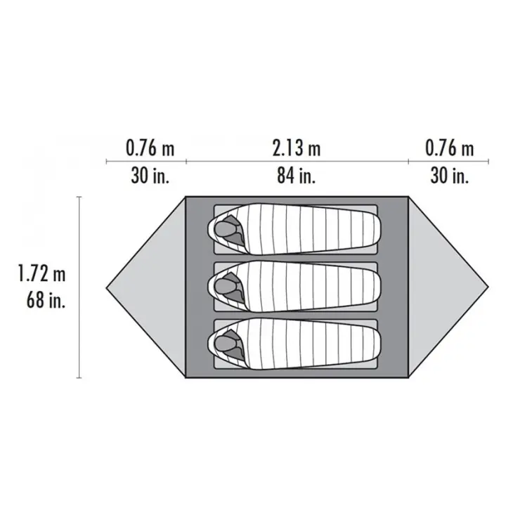 Tenda leve de caminhada Mutha Hubba NX – MSR