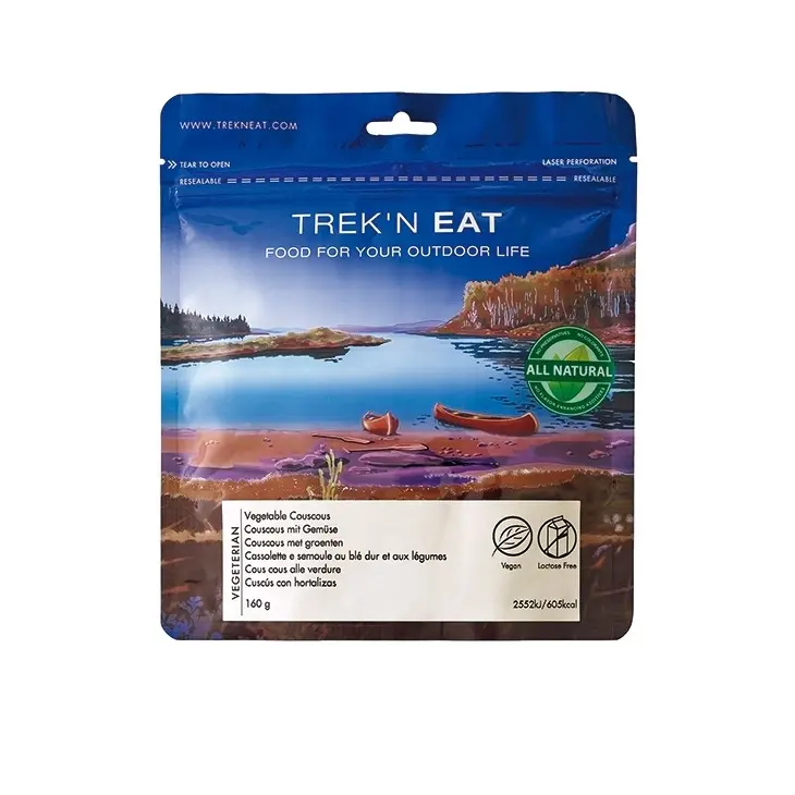 Cuscuz vegetariano com legumes liofilizado – Trek'n Eat
