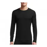 Maglietta da uomo Merino 200 Oasis LS Crewe – Icebreaker – NERO