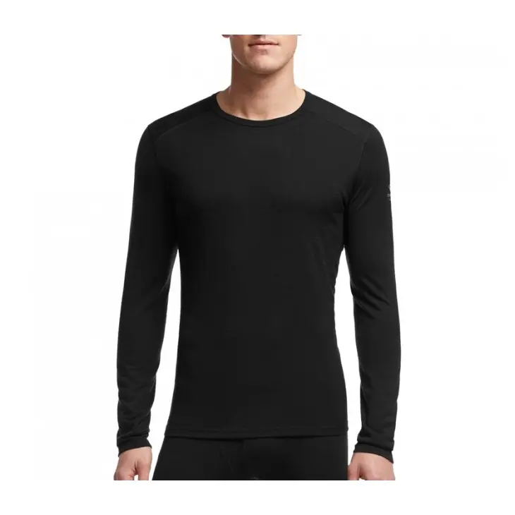 Maglietta da uomo Merino 200 Oasis LS Crewe – Icebreaker – NERO