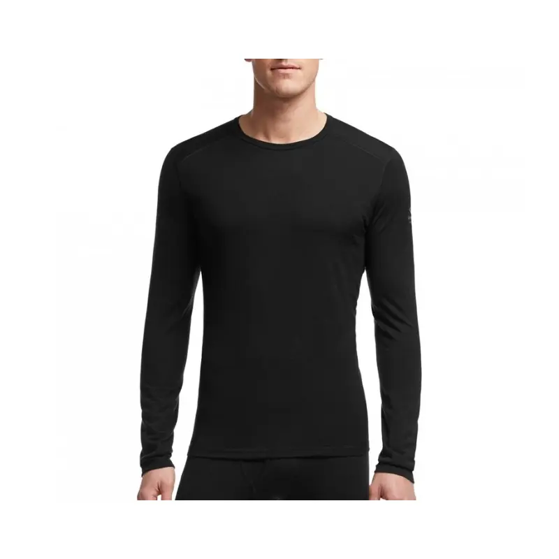 Maglietta da uomo Merino 200 Oasis LS Crewe – Icebreaker – NERO