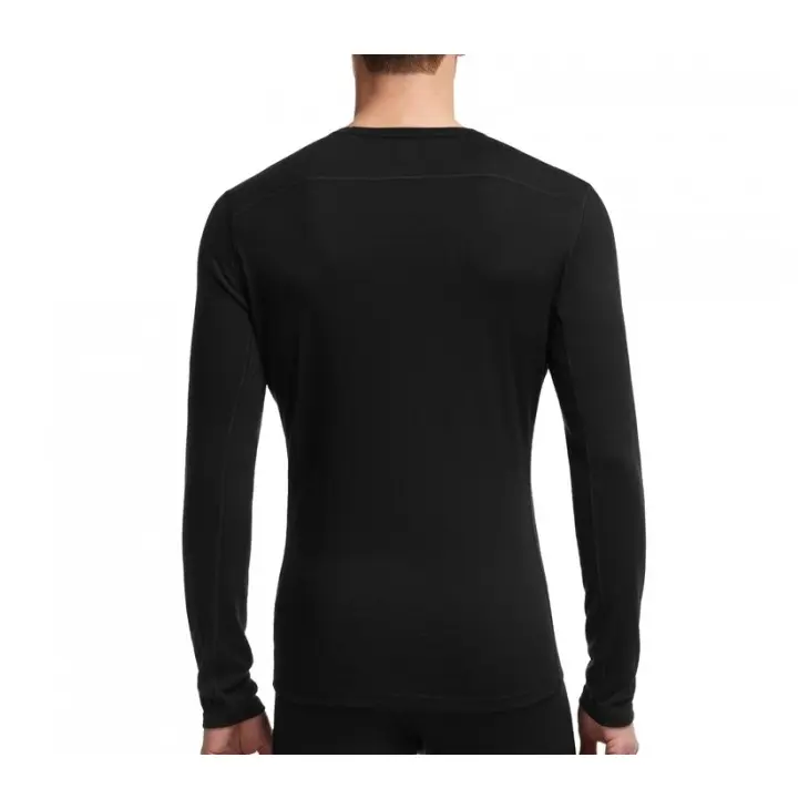 Maglietta da uomo Merino 200 Oasis LS Crewe – Icebreaker – NERO