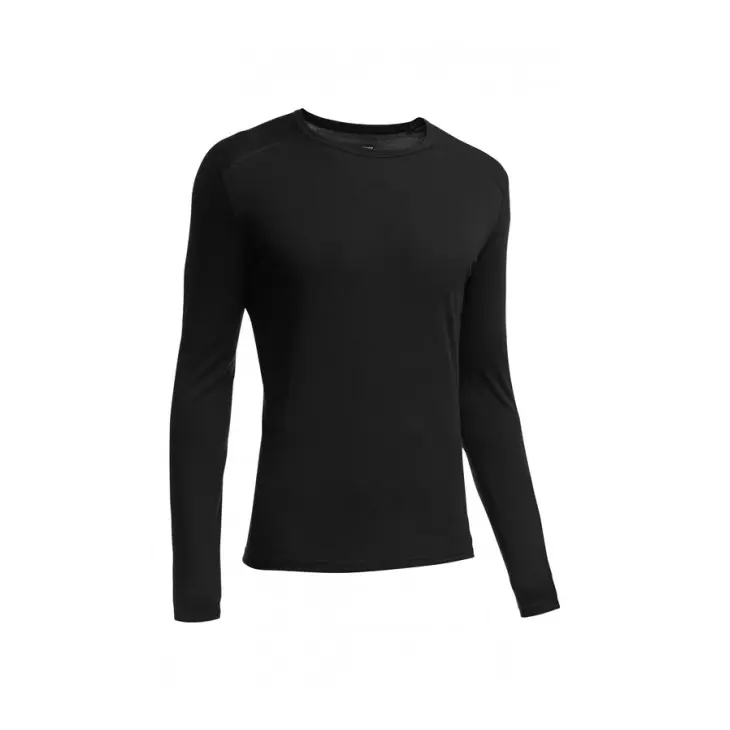 Maglietta da uomo Merino 200 Oasis LS Crewe – Icebreaker – NERO