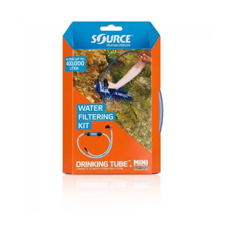 Kit de filtração com tubo e bocal Source + filtro Sawyer Mini